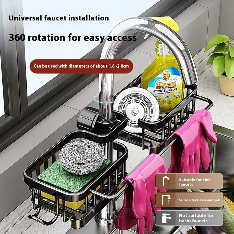 Drain-Well Sponge Caddy